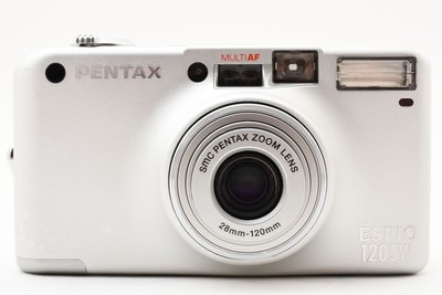 [MINT] Pentax Espio 120 SW Silver Point & Shoot 35mm Film Camera From JAPAN