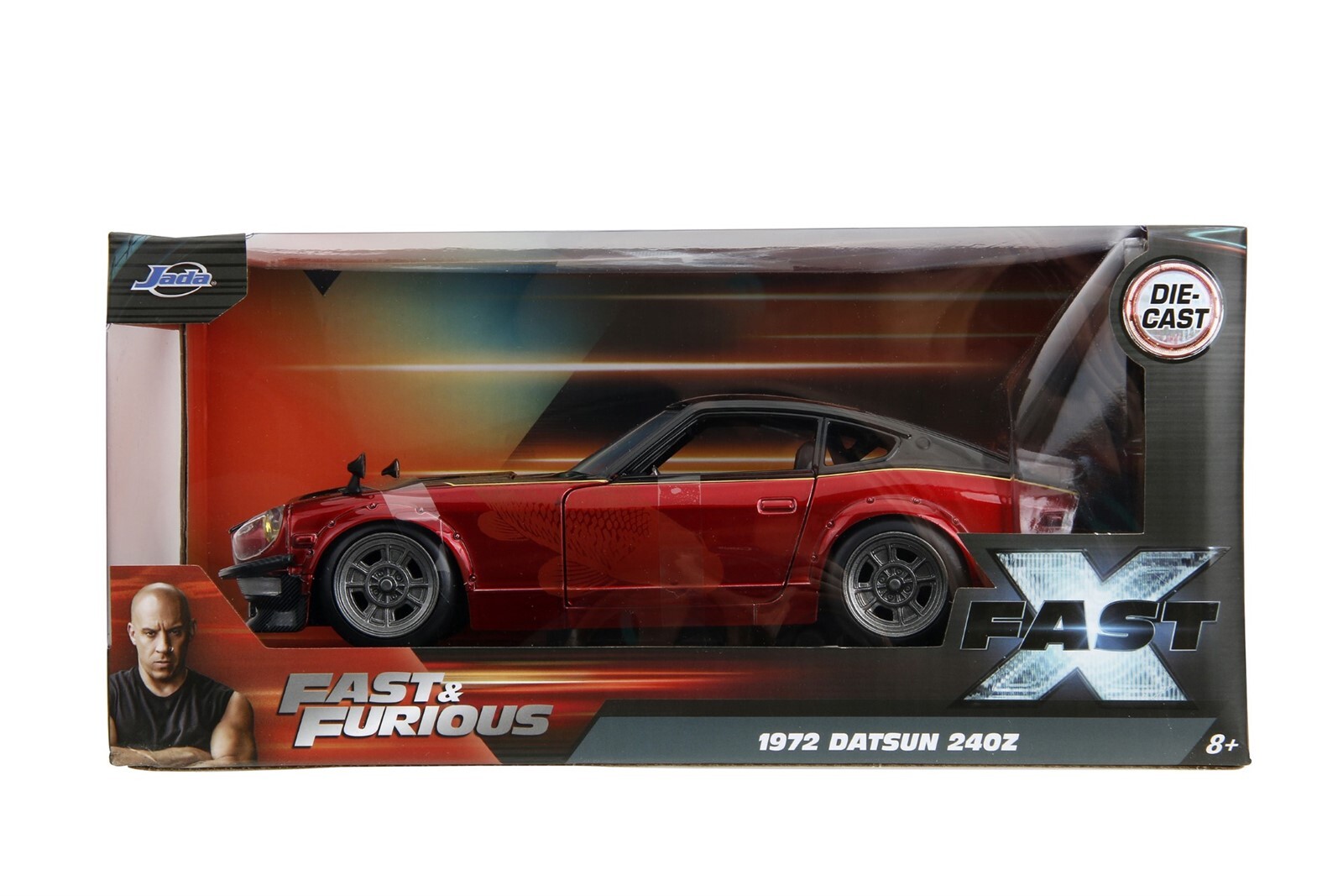 ミニカー JADA Fast & Furious 1972 Datsun 240Z Jada 1:24 Fast & Furious X Movie 1972 Datsun 240Z Red