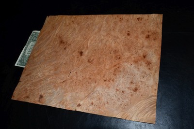 Maple Burl Raw Wood Veneer Sheets 13 x 16.5 inches 1/42nd thick          4706-18