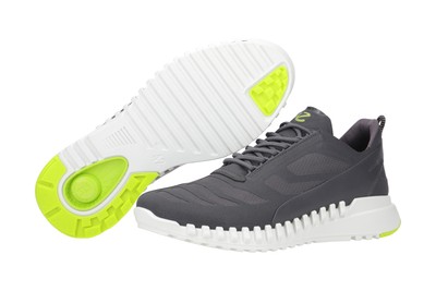 ECCO ECCO ZIPFLEX HERRENSCHUHE - SPORTLICHE HALBSCHUHE - SCHNÜRSCHUHE GRAU NEU
