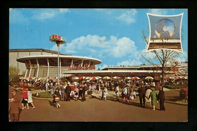 New York City NY postcard World's Fair 1964 Schaefer Center chrome