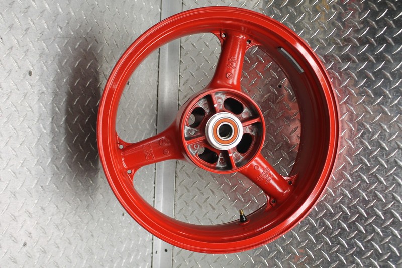 42661 R 05-06 KAWASAKI NINJA ZX6R ZX 636 FRONT WHEEL RIM ROTORS RED OEM | eBay