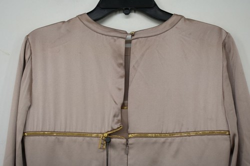 Pre-owned Maxwell Brandon  Womens Convertible Bodice Sueded Charmeuse Dress Silk Bark 4 In Pink