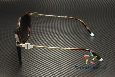 Pre-owned Tiffany & Co . Tf4178 80153b Havana Brown Gradient 57 Mm Women's Sunglasses