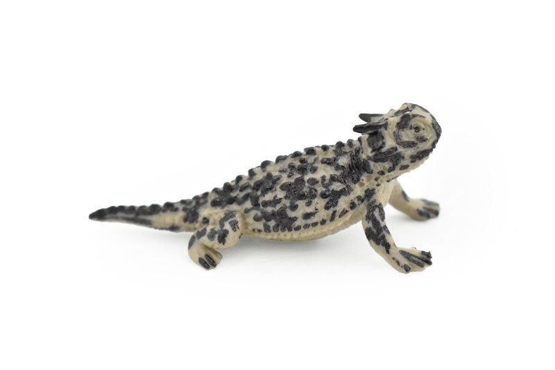Lizard, Horned Toad, Reptile Toy, Educational, Hand Painted  
