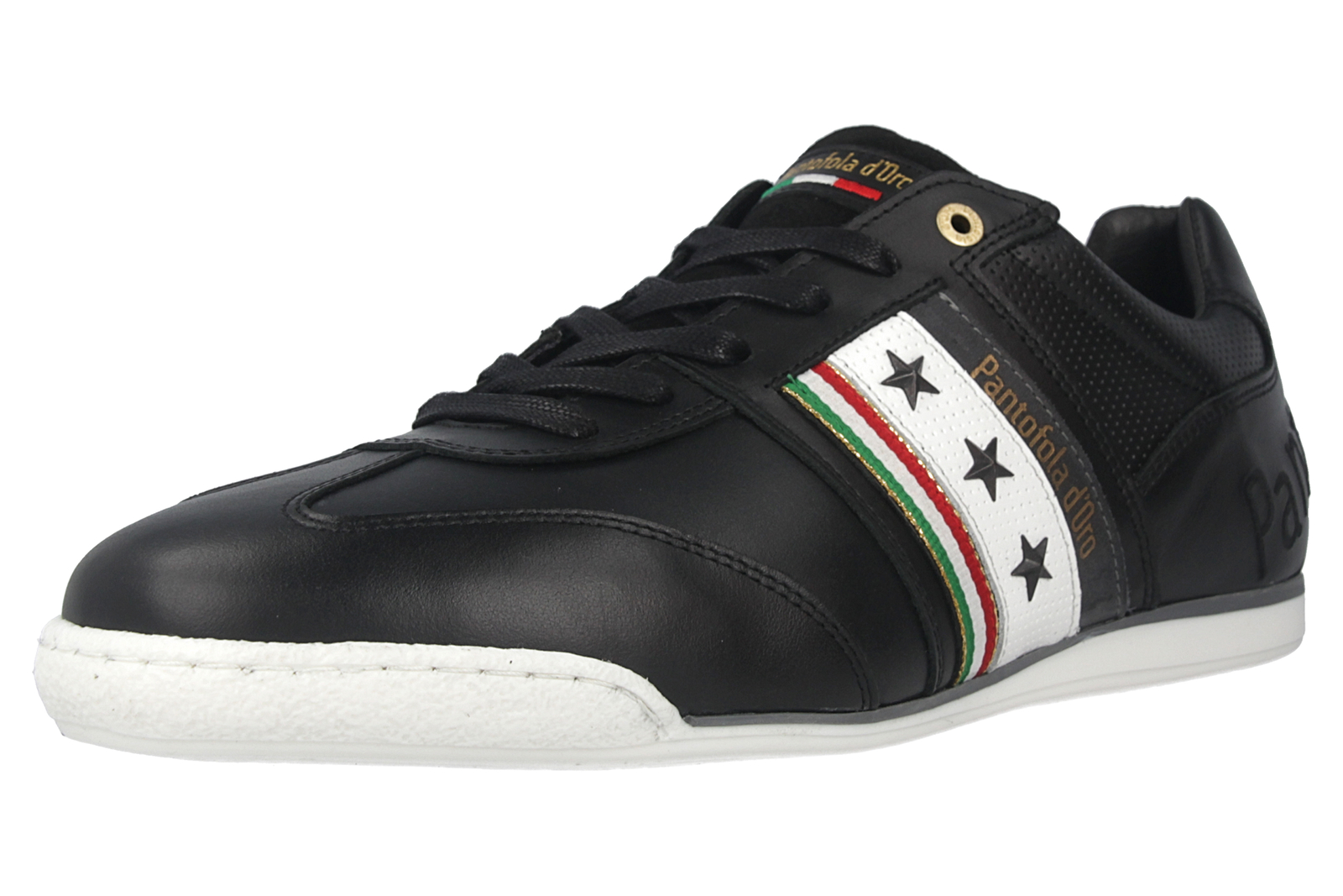 PANTOFOLA D'ORO PANTOFOLA D'ORO SNEAKER IMOLA ROMAGNA UOMO LOW HERRENSCHUHE ÜBERGRÖSSEN SCHWARZ