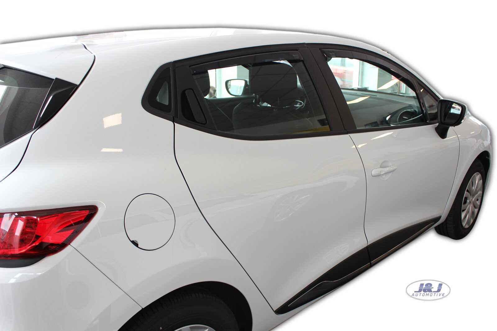 DRE27184 RENAULT CLIO mk4 IV 20122019 wind deflectors 4pc set TINTED