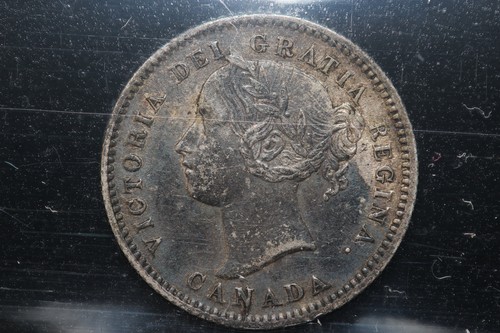1871 H Canada. 10 cents. ICCS Graded EF-40. (XMU970)