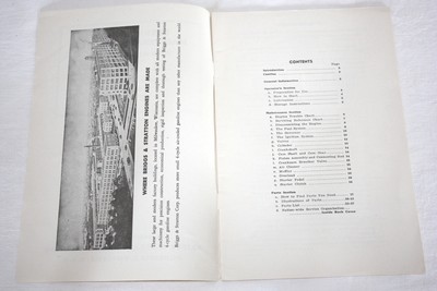 Briggs & Stratton NOS Operating & Maintenance Manual with Parts Catalog for NS
