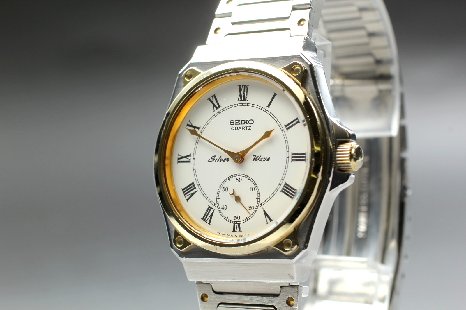 seiko セイコー シルバーウェーブスモセコモデル 2628-0060 Seiko Silver Wave 2628-0060 Two Tone Mens Watch | eBay