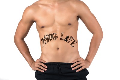 Thug Life Temporary Tattoo Rapper Rap Hip Hop 90s Costume Thug Life Temporary Tattoo Rapper Rap Hip Hop 90s Costume
