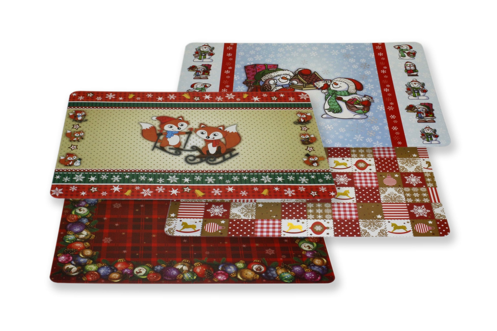 Platzset Advent Weihnachten Platzdeckchen ca. 42x27 cm Tischset abwaschbar