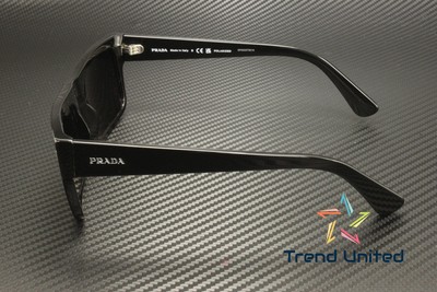 Pre-owned Prada Pr A10s 16k08g Black Polar Black Polarized 59 Mm Men's Sunglasses