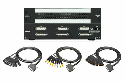 Bittree ProStudio PS4825F Patchbay | 6 Custom 8ft. Standard Mogami Cables