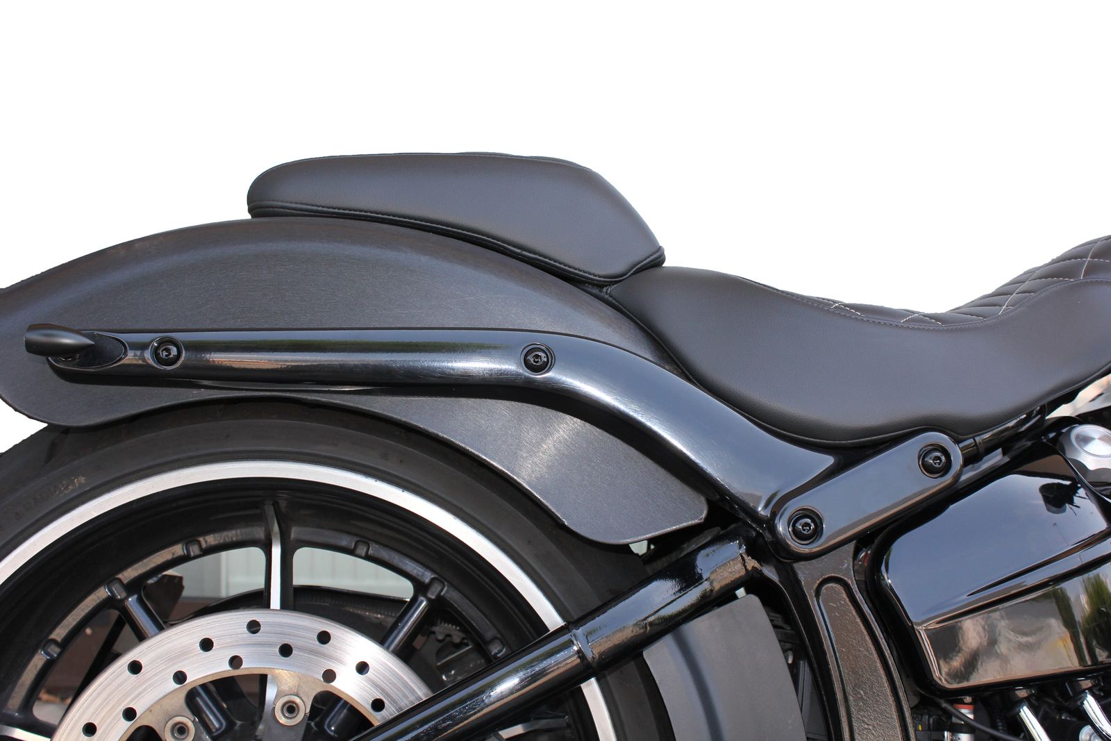 8x Schrauben Fenderstruts Edelstahl | Harley Softail 07-17 | schwarz matt Fender