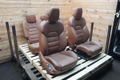 Front & Rear Driver Passenger 12 Way Seat Brown 8k0881105t Porsche Cayenne 15-18