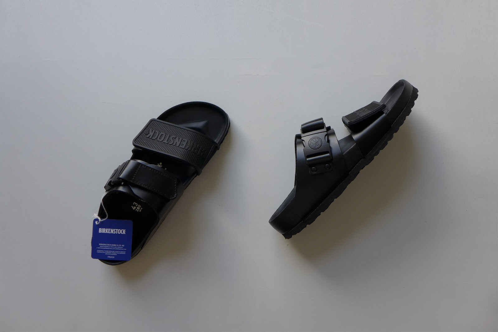 RICK OWENS RICK OWENS X BIRKENSTOCK BLACK ROTTERDAM SANDALS, SIZES 42, 43 & 44 - BNWB, £400