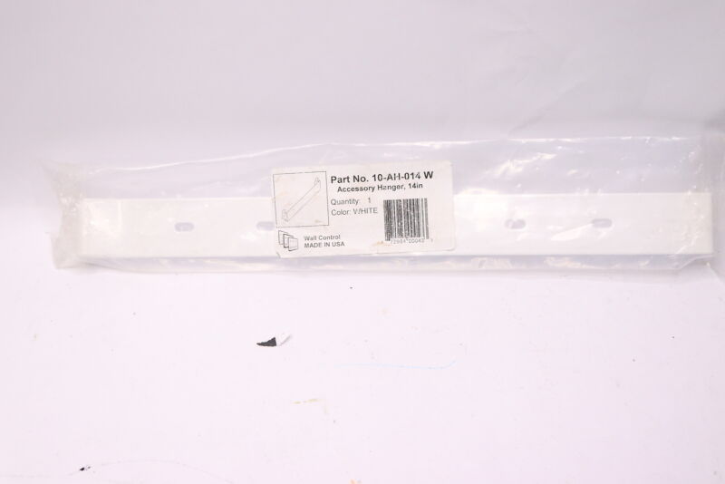 Wall Control Pegboard Accessory Hanger Tool Holder Bracket Metal White 14-In 