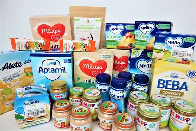 Babybrei Babynahrung Baby Milch Lebensmittelbox ca 10kg Hipp Bebivita Humana
