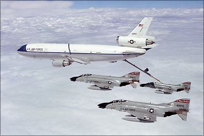 Poster, Many Sizes; F-4D Phantom Ii F-4 Refuel From Kc-10A Extender