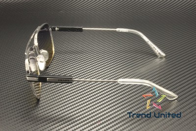 Pre-owned Prada Pr 67zs 1bc06z Silver Iris Sfumato Sole 56 Mm Unisex Sunglasses