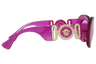 Pre-owned Versace Ve4426bu-5334-5-54 Pink Sunglasses
