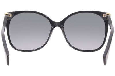 Pre-owned Gucci Gg1010s 001 Sunglasses Women's Black/grey Gradient Lens Square Shape 60mm In Gray