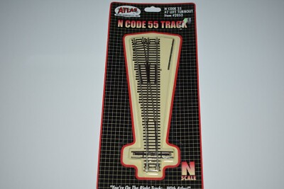 N Scale Atlas Code 55 #7 Left Hand Turnout Switch 2052 J41021
