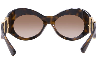 Pre-owned Versace Ve4462 108/13 Sunglasses Women's Havana/brown Gradient Wrap Style 58mm