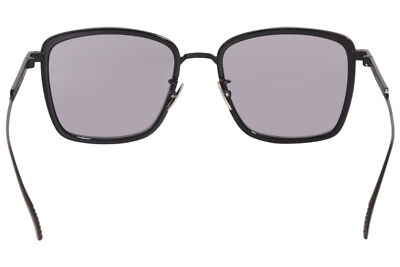 Pre-owned Bottega Veneta Minimalist Bv1008sk 002 Sunglasses Women's Black/grey Lenses 55mm In Gray