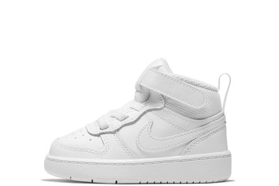 Кроссовки Nike Court Borough Mid 2 для малышей, белые/бело-белые (CD7784 100)