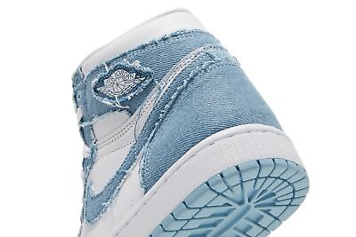Pre-owned Jordan Air  Wmns Air  1 Retro High Og 'denim' Dm9036-104 In White/worn Blue/metallic Gold