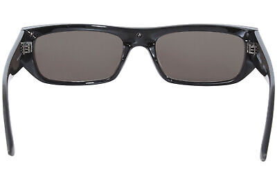 Pre-owned Balenciaga Extreme Bb0080s 001 Sunglasses Women's Black/grey Lenses Shield 99mm In Gray