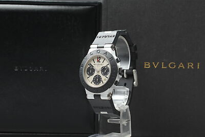 BVLGARI Diagono Automatic Chronograph Aluminum AC38TA 38mm  Men's Watch [Exc+5 ]