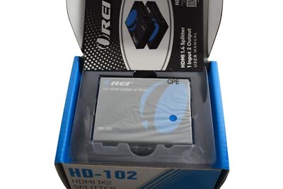 NEW OREI HDMI Splitter 1 in 2 out, upto 4K@30Hz Display Duplicate/Mirror (HD-102