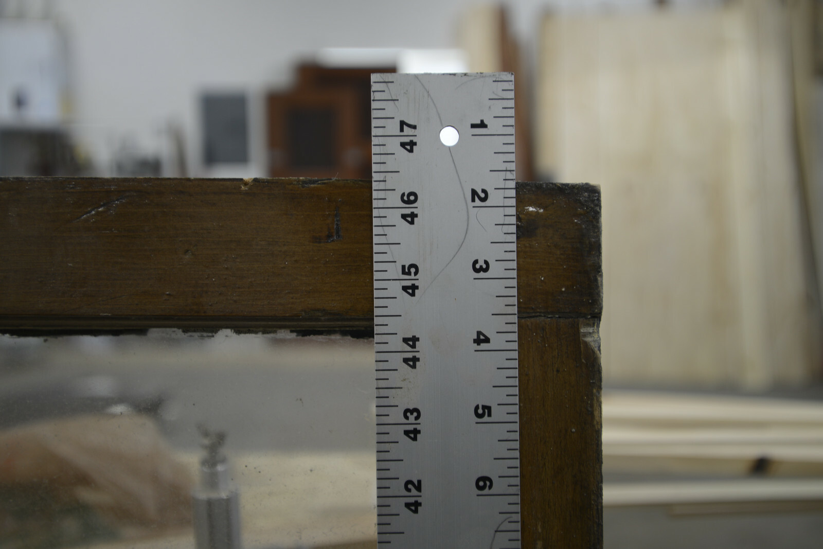 Antique Glass Large Bay Window 46 x 44 Victorian vintage antique window