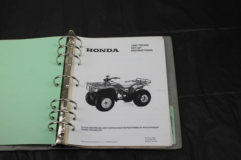 1995 HONDA FOURTRAX 300 TRX300 2X4 SERVICE MANUAL BOOK SET UP