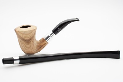 NEW !! RATTRAY'S CARNYX BRUSHED 9MM OLIVE PIPE  !! w. 2 MOUTHPIECES !!