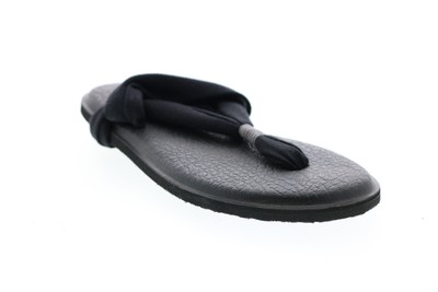 

Sanuk Yoga Sling 2 SWS10001-BLK Женские черные парусиновые шлепанцы Сандалии Обувь 6, Черный, Sanuk Yoga Sling 2