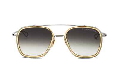Dita System One Aviator Sunglasses, Black Palladium/Gold - Retail $695