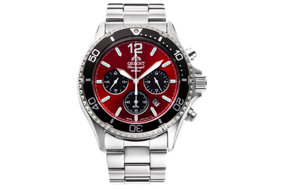 Pre-owned Orient Solar Quartz Chronograph Ra-tx0207r10b Ra-tx0207r With Sapphire Crystal