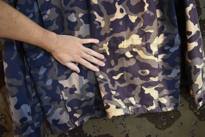 Russia Ukraine Blue/Purple Berkut TTsKO Urban Police Camo Jacket, Size Medium