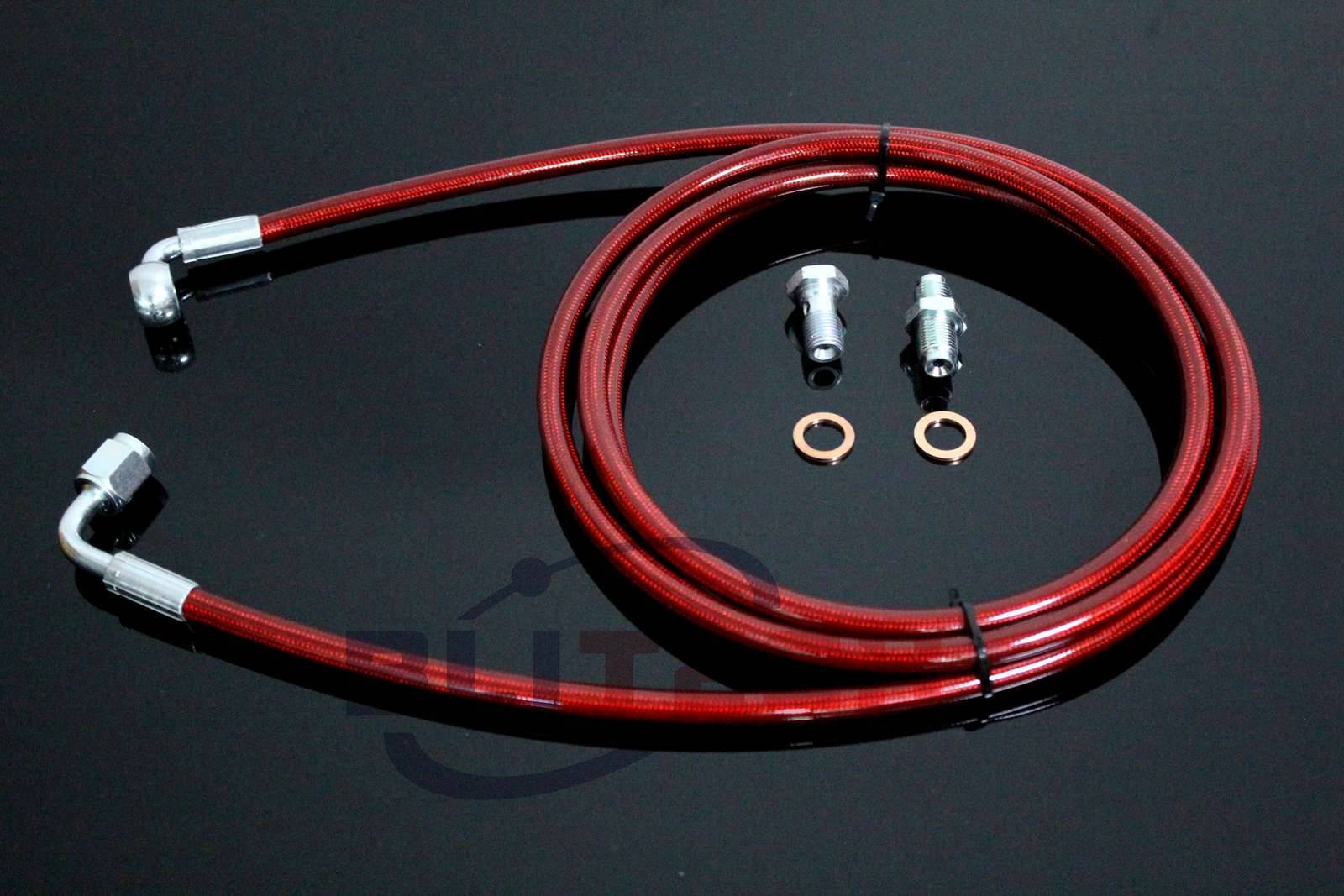 march様 RED Complete Master to Slave Cylinder Clutch Line for 1990