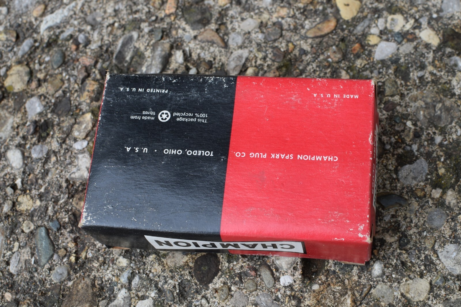 Vintage Champion Spark Plugs UJ-4J 10 Plugs New In Original Box NOS