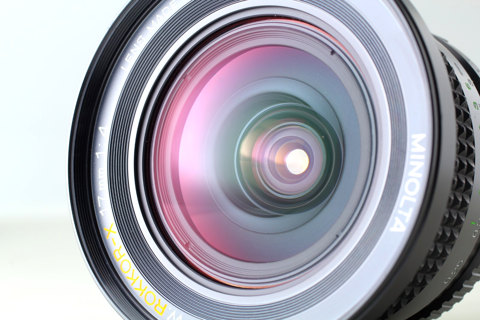 【希少】Minolta ミノルタ MC W.Rokkor 17mm f4 Minolta MD W.Rokkor 17mm F/4 | LENS-DB.COM