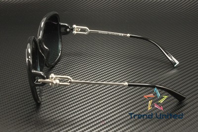 Pre-owned Tiffany & Co . Tf4202u 83429s Black Azure Gradient Blue 57 Mm Women's Sunglasses