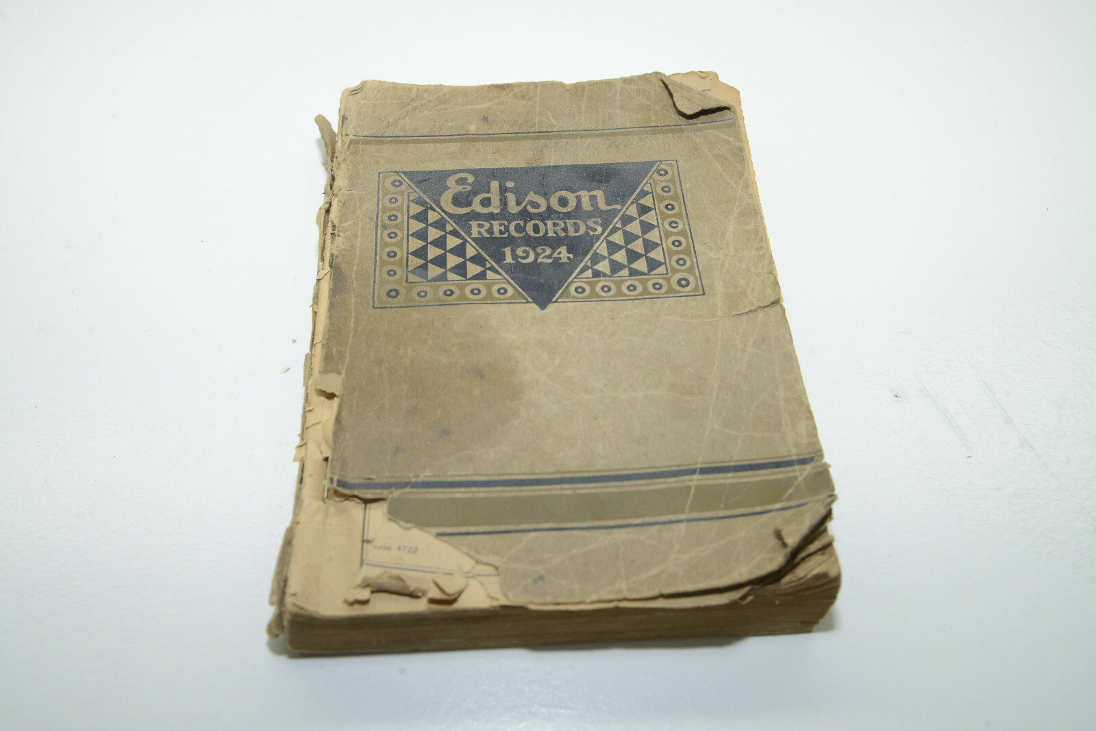 Edison Records 1924 Catalog Cylinder Phonograph Book Amberola