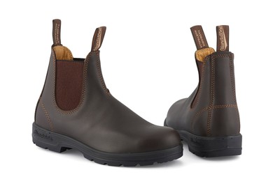 BLUNDSTONE BLUNDSTONE 550 WALNUSS BRAUNES LEDER AUSTRALISCHER CHELSEA STIEFEL MIT CREME