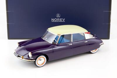 1:18 Norev Citroen DS 19 Aubergine & Champagne 1956