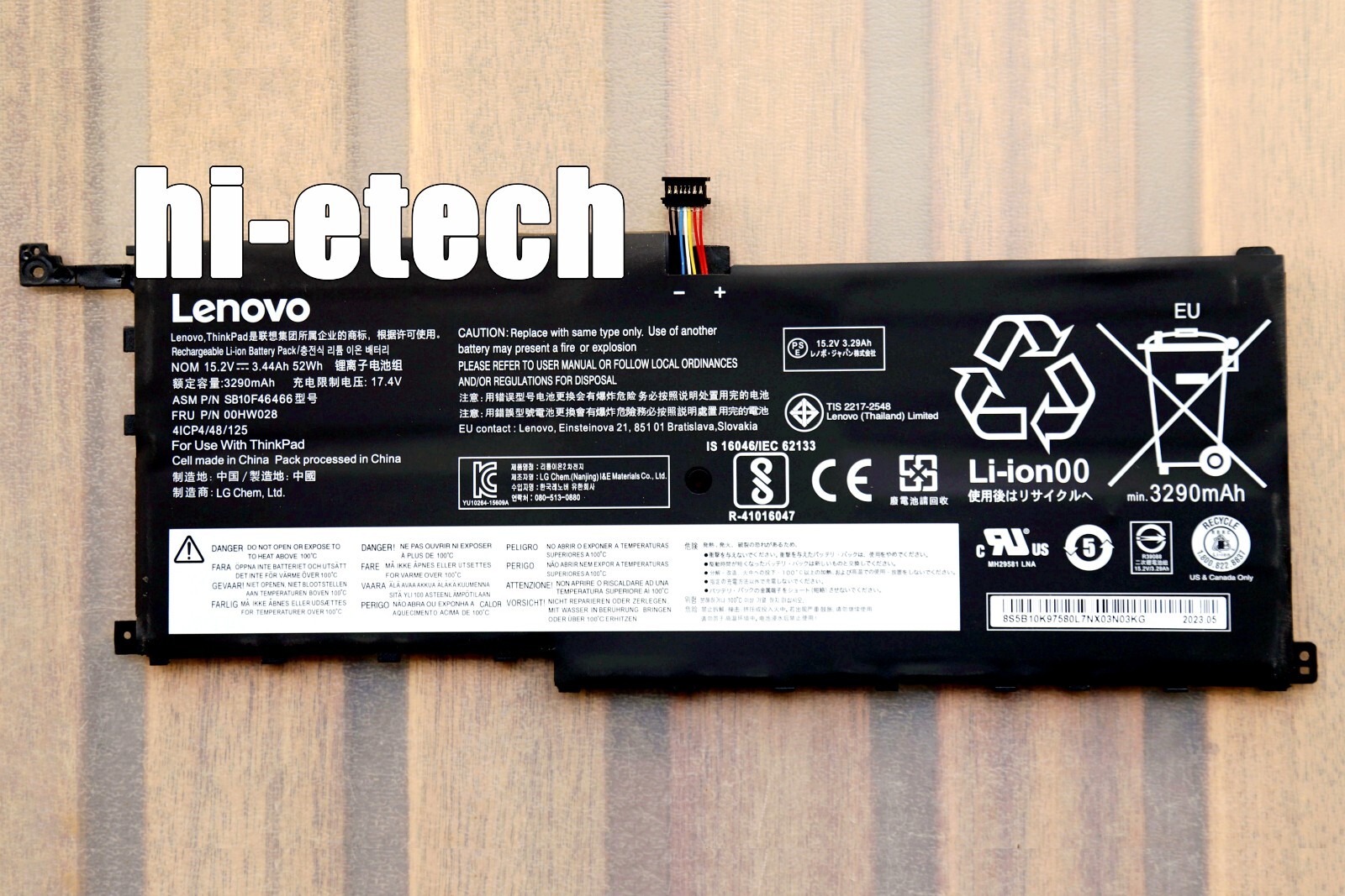 New Genuine 00HW028 52Wh Battery for Lenovo ThinkPad X1